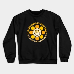 Childhood Cancer Awareness Warrior Fight Crewneck Sweatshirt